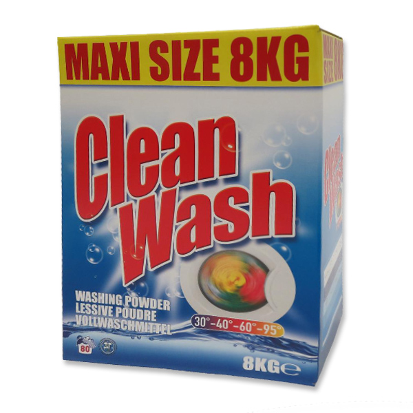 Clean Wash Waspoeder 8 Kilo Van Ginkel Schoonmaak